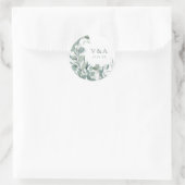 Autocollant de mariage Eucalyptus verdure (Sac)