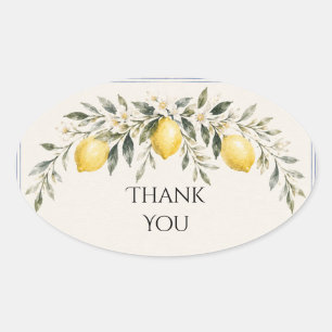 Autocollant de mariage Fleur de Citron Guirlande