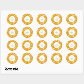 Autocollant de mariage floral (Feuille)
