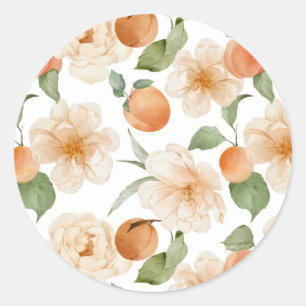 Autocollant de mariage floral botanique du verger 