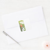 Autocollant de mariage floral Tropical Orange (Enveloppe)