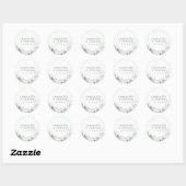 Autocollant de mariage forêt aquarelle (Feuille)