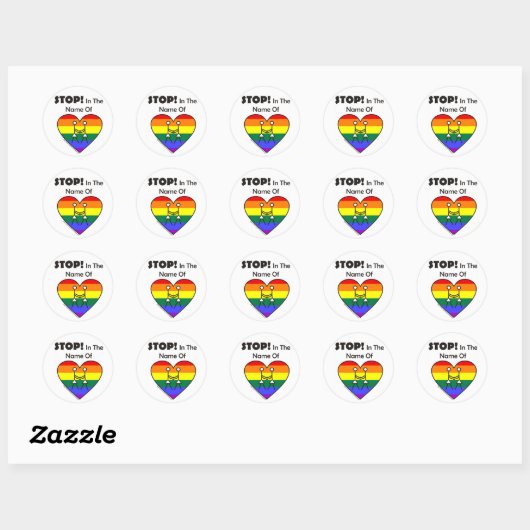 Autocollant de mariage gay lesbien (Feuille)
