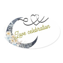 Autocollant de mariage Love Celebration – Croissan
