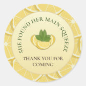 Autocollant de mariage Main Squeeze Lemon (Devant)