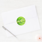 Autocollant de mariage Merci Herbe Verte Joyeuse (Enveloppe)