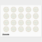 Autocollant de mariage minimaliste Design d'union (Feuille)