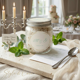 Autocollant de mariage minimaliste Design d'union 