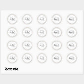 Autocollant de mariage moderne pour la mariée (Feuille)