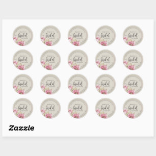 Autocollant de mariage moderne pour la mariée