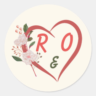 Autocollant de mariage modifiable en arche florale
