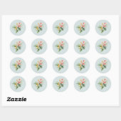 Autocollant de mariage Oiseau de Paradis Élégance  (Feuille)