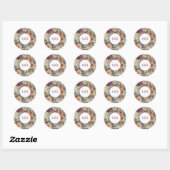 Autocollant de mariage Plum Petals (Feuille)