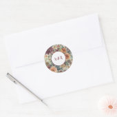 Autocollant de mariage Plum Petals (Enveloppe)