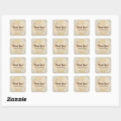 Autocollant de mariage Romance Rustique avec cadre (Feuille)