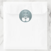 Autocollant de mariage romantique et élégant modif (Sac)