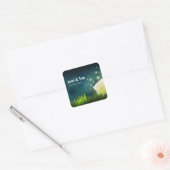 Autocollant de mariage rustique de nuit + Pot Maso (Enveloppe)