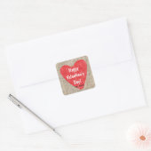 Autocollant de mariage Saint-Valentin amour toile  (Enveloppe)