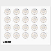 Autocollant de mariage Seashells & Wedding Bells (Feuille)