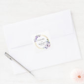 Autocollant de mariage simple | juste marié (Enveloppe)