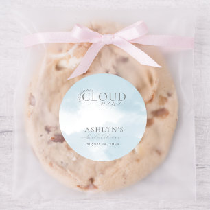 Autocollant de mariage sur un nuage