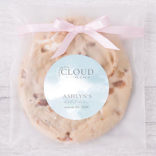 Autocollant de mariage sur un nuage