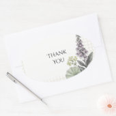 Autocollant de mariage Tartan Thistle Violet (Enveloppe)