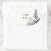 Autocollant de mariage Tartan Thistle Violet (Sac)