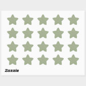 Autocollant de mariage vert sauge (Feuille)