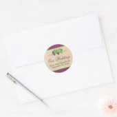 Autocollant de mariage Vineyard (Texture parchemin (Enveloppe)