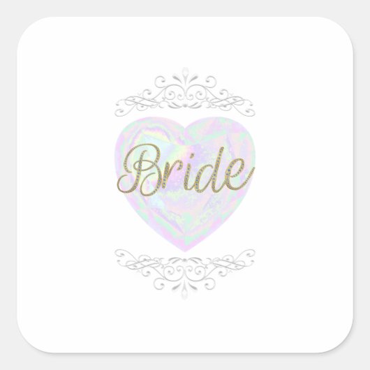 Autocollant de mariée (Devant)
