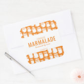 Autocollant de marmelade d'orange maison (Enveloppe)