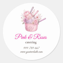 Autocollant de marque d'entreprise de catering Ros