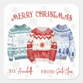 Autocollant de marque-page de Noël festif (Devant)