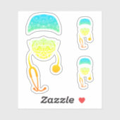 autocollant de masque cachemire (Feuille)