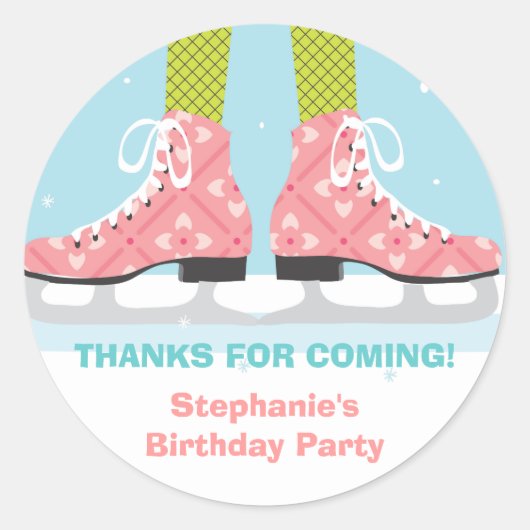 Autocollant de Merci de fête d'anniversaire de (Devant)