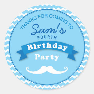 Autocollant de Merci de fête d'anniversaire de