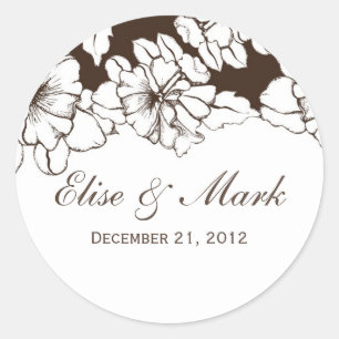 Autocollant de Merci de mariage