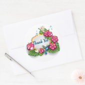 Autocollant de Merci d'été tropical floral (Enveloppe)