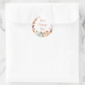 Autocollant de message personnalisé Fleurs de citr (Sac)