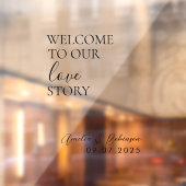 Autocollant de miroir de mariage – Bienvenue dans (Feuille 2)