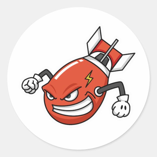 Autocollant de missile fusée (Devant)