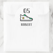 Autocollant de modèle de nom et de numéro personna (Sac)