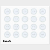 Autocollant de monogramme de mariage au ruban de j (Feuille)