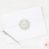 Autocollant de monogramme de mariage de jardin ang (Enveloppe)