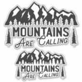 Autocollant de montagne (Devant)