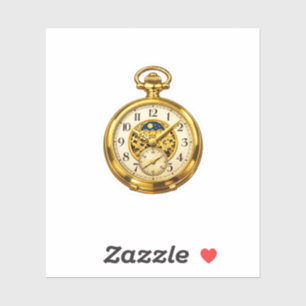 Autocollant de Montre de Poche en Or Vintage Luxue