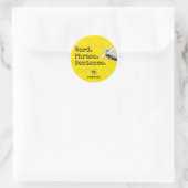 Autocollant de mot, de phrase, de phrase PZ (Sac)
