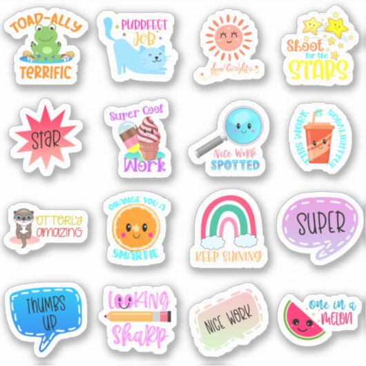 Autocollant de motivation étudiant (Devant)