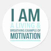Autocollant de motivation typographique (Devant)
